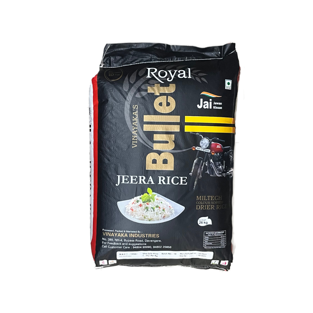 JEERA BULLET (HALF BOILED RICE) 26KG