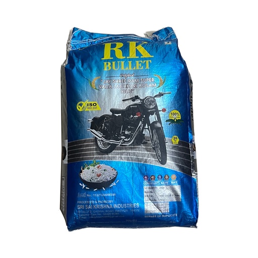 RK BULLET RICE - RAW RICE 26KG